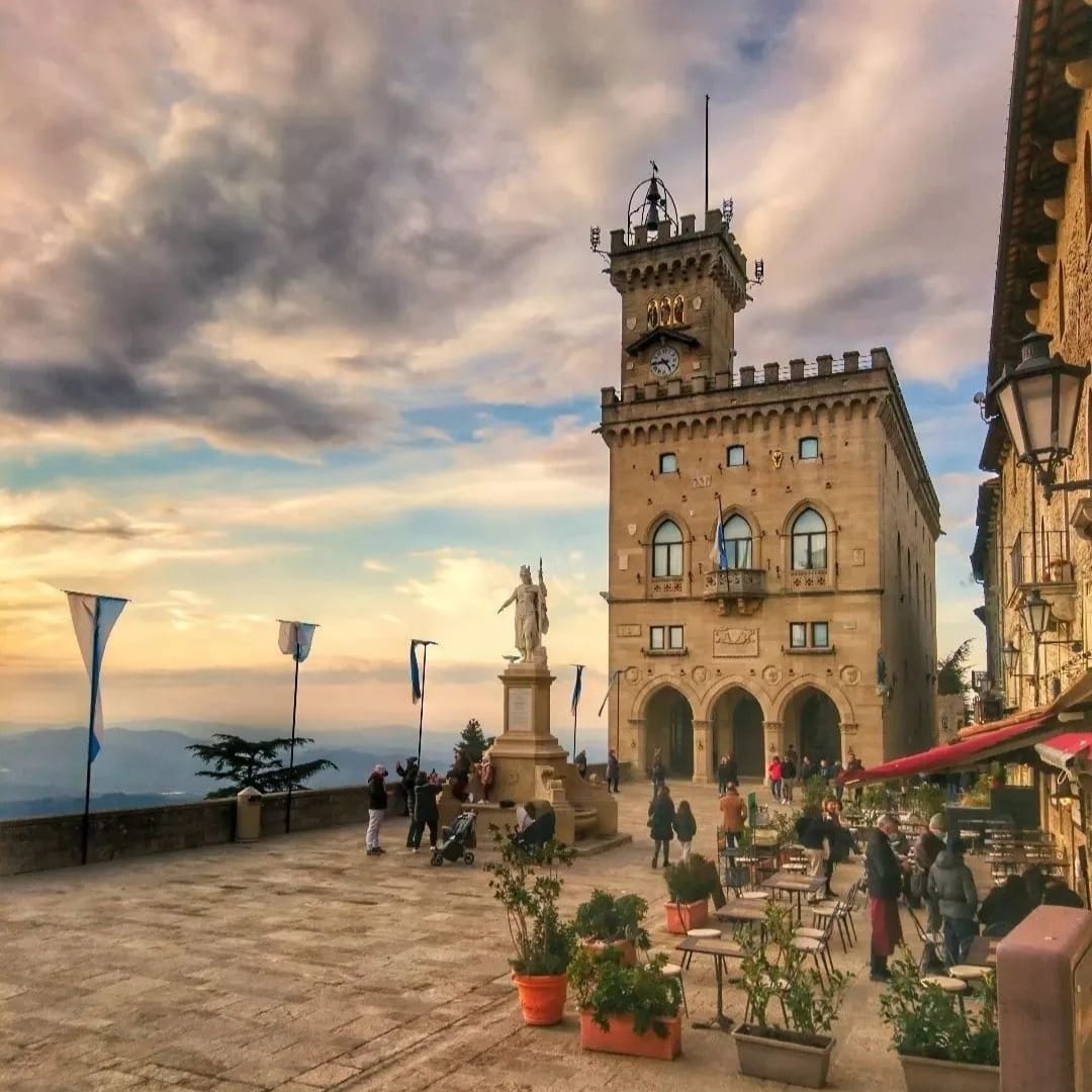 il centro dello stato di san marino